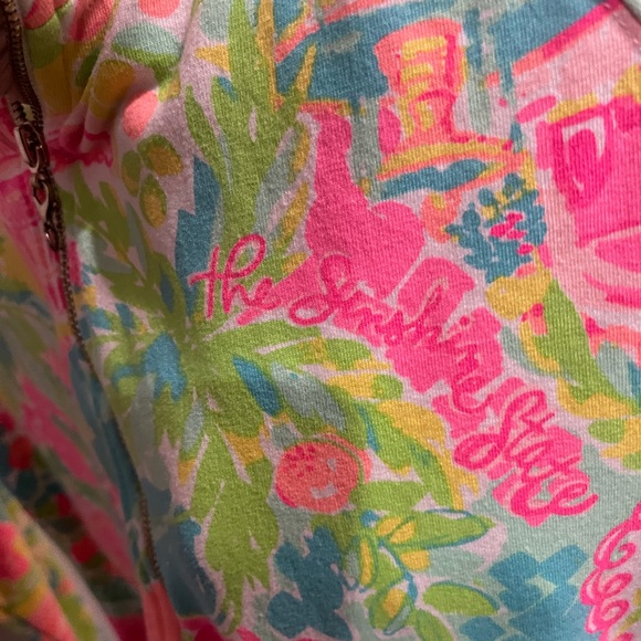 Lilly Pulitzer Lily Loves Florida Half Zip Popover - Picture 2 of 5